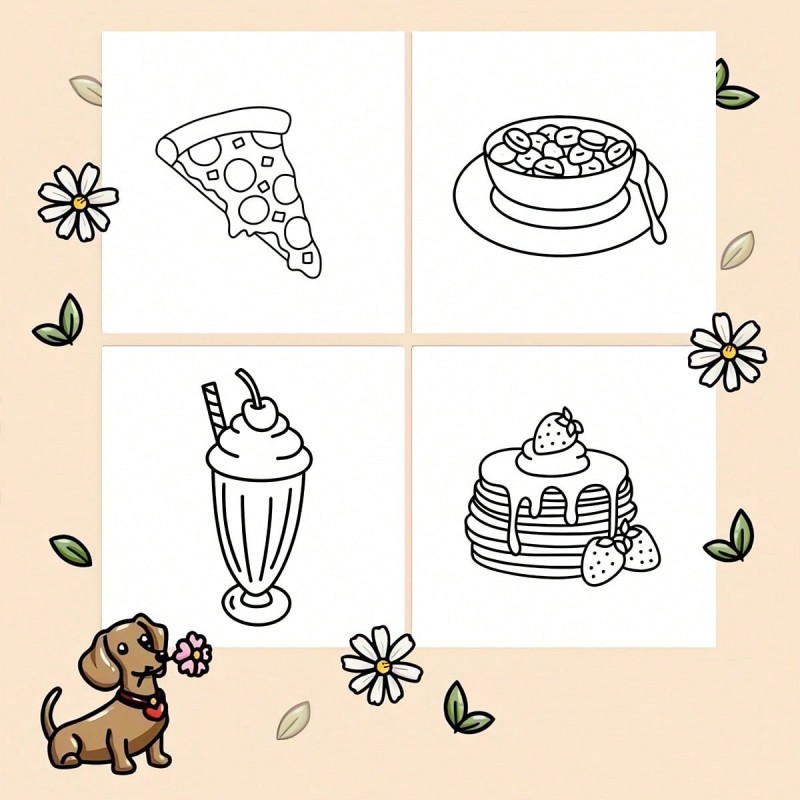 New Food & Snack Themed Colori - Food Snacks Coloring Book review and price