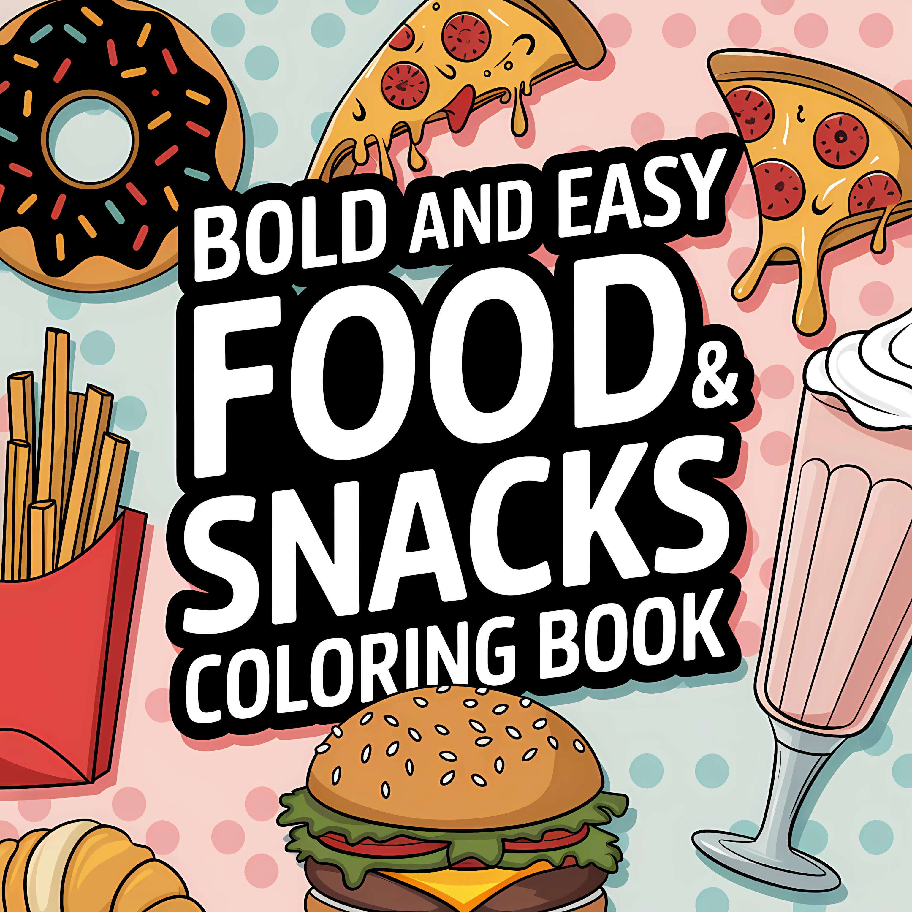 Easy Food and Snacks Coloring  - Food Snacks Coloring Book review and price