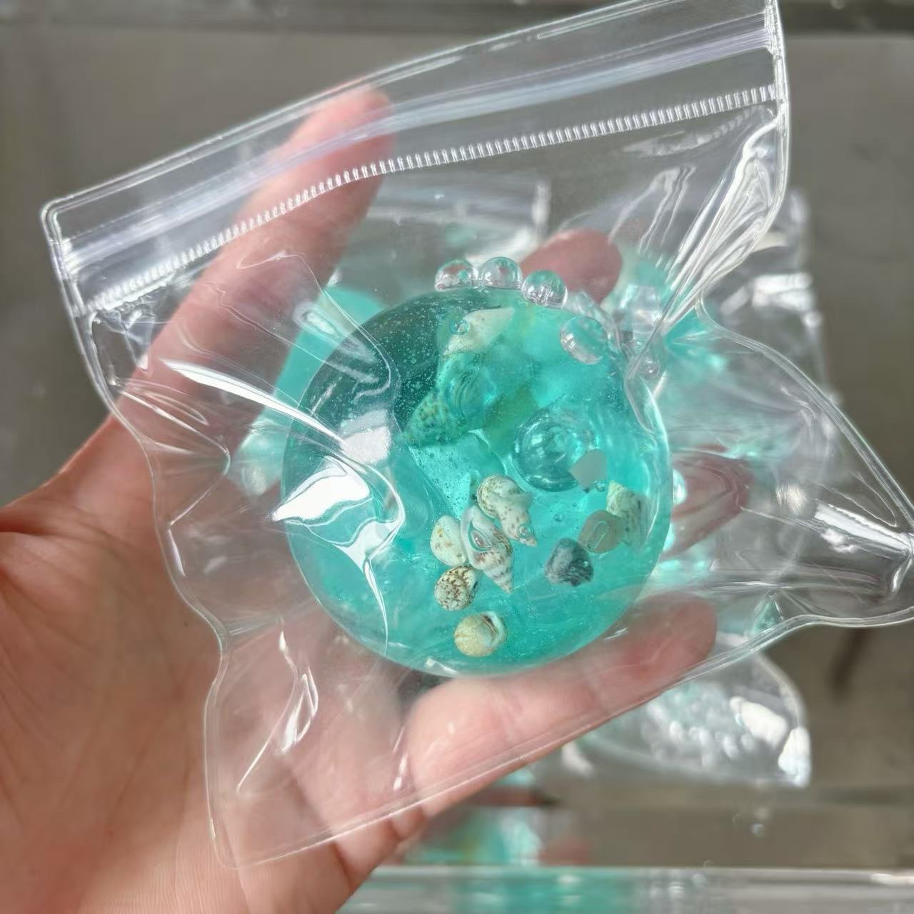 Blue Maltose Sea Squishy Fidge - Spicy Food Snacks review and price