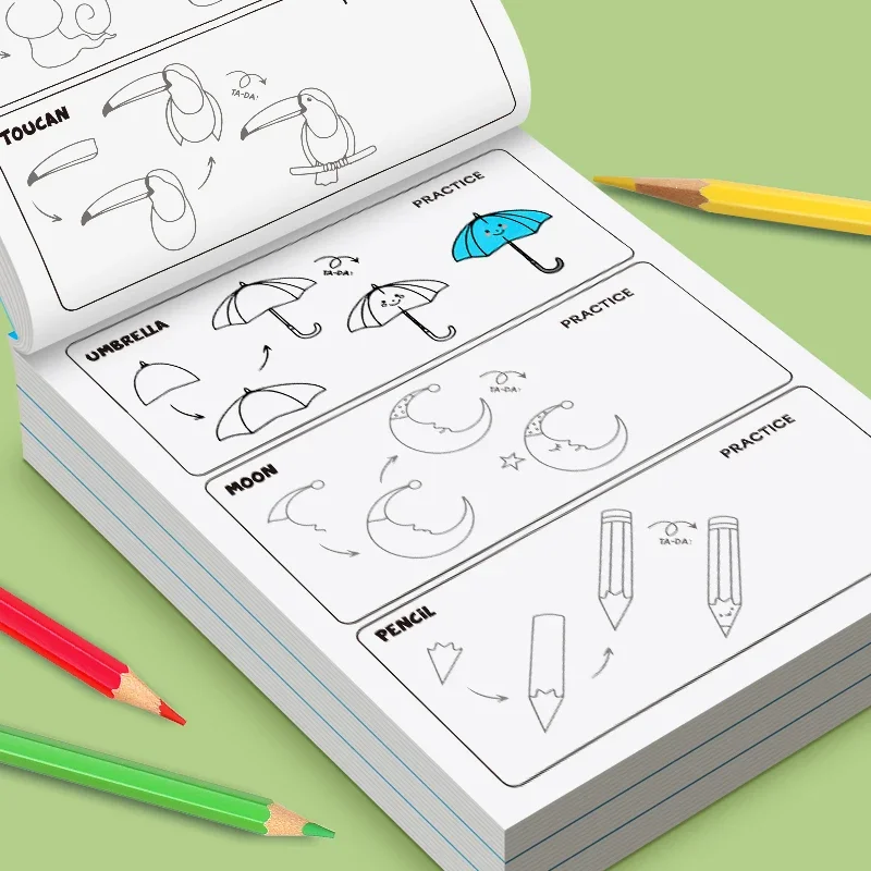 32 Pages Easy Step Drawing Col - Food Snacks Coloring Book review and price
