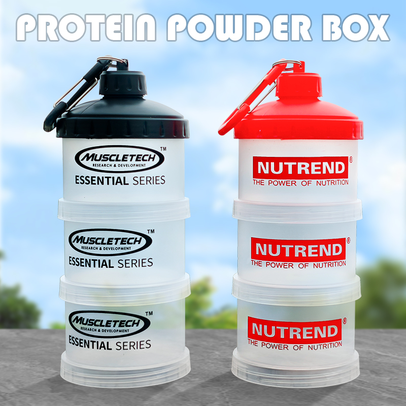 3-layer Portable Protein Powde - Protein Bar Box review and price