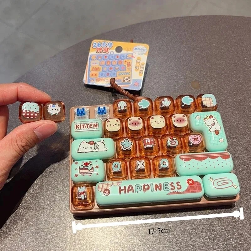Candy Color Keycap Keychain Cu - Spicy Food Snacks review and price