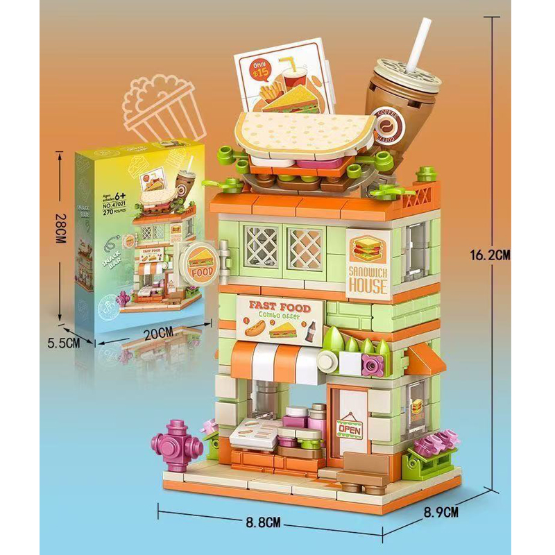 Creative Snack Bar Bricks Mode - Food City Snacks review and price